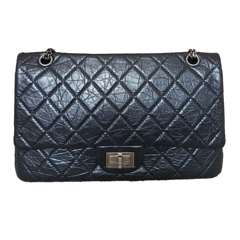 chanel 255 reissue black on black|Chanel 2.55 purses.